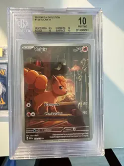 2025 POKEMON MEG EN-MEGA EVOLUTION ILLUSTRATION RARE #138 VULPIX PSA 10 BGS 10 - Image 1