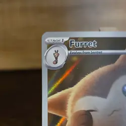 Pokemon TCG Furret Illustration Rare Holo HP 120 Sv09 Journey Together 168/159 - Image 2