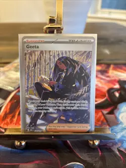 Pokemon TCG Geeta 226/197 Obsidian Flames Full Art Holo Rare Near Mint - Image 1