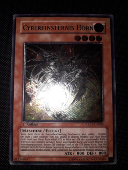 Yu-Gi-Oh! Cyberfinsternis Horn, CDIP-DE001, Ultimate Rare, 1. Auflage, Played - Image 2