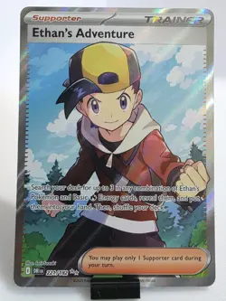 Pokemon TCG: Destined Rivals Ethan's Adventure Ultra Rare Card 221/182 - Image 1