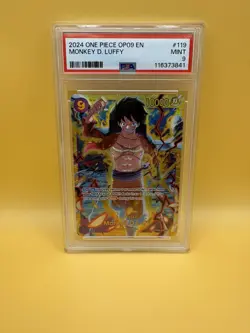 2024 One Piece Op09 Emperors New World Monkey D. Luffy #119 OP09-119 SEC PSA 9 - Image 1