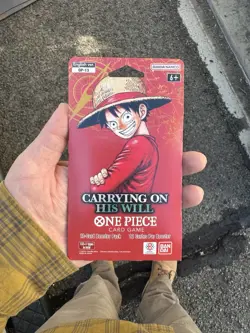 One Piece OP-13 CARRYING ON HIS WILL Sleeved Booster Pack - Factory Sealed - Image 1