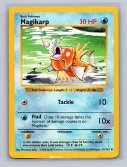 Magikarp Shadowless 35/102 Base Set ~ Pokemon Card LP - Image 1