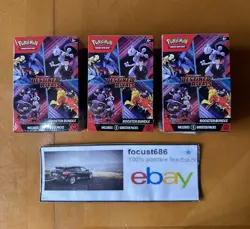 Pokemon TCG Destined Rivals Booster Bundle - SV10 - Lot of 3 - Sealed - New ! - Image 1