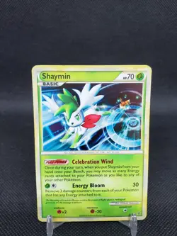 Shaymin 8/95 HGSS Unleashed Holo Rare HP Pokemon Card - Image 1