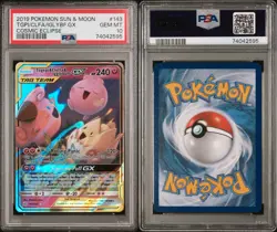 POKEMON SUN & MOON COSMIC ECLIPSE TOGEPI CLEFFA IGGLYBUFF GX 143/236 PSA 10 💎 - Image 2