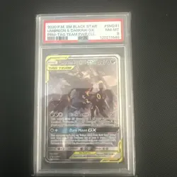 Pokemon TCG - Umbreon & Darkrai GX Black Star Promo #SM241 Sun and Moon PSA 8 - Image 1