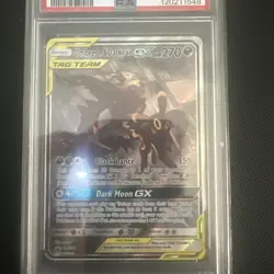 Pokemon TCG - Umbreon & Darkrai GX Black Star Promo #SM241 Sun and Moon PSA 8 - Image 2