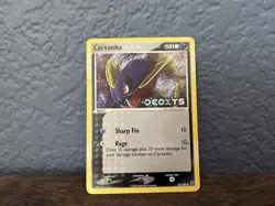 Carvanha 56/107 EX Deoxys Reverse Holo Foil Pokemon TCG Card - Image 1