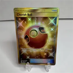 Pokemon TCG Cherish Ball 250/236 SM-Unified Minds Secret Rare Trainer-Item Holo - Image 1