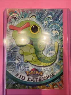 2 1999 Topps Pokemon Caterpie TV Animation Edition Series 1 #10 - Image 2