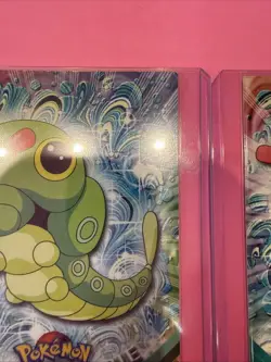 2 1999 Topps Pokemon Caterpie TV Animation Edition Series 1 #10 - Image 4