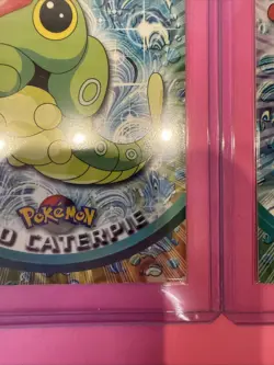 2 1999 Topps Pokemon Caterpie TV Animation Edition Series 1 #10 - Image 5