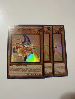 Yugioh Miracle Ejector Super Rare BLZD-EN098 Near Mint x3 - Image 1
