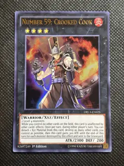 YuGiOh! - Number 59: Crooked Cook DRL3-EN025 Ultra Rare 1st Edition Near Mint - Image 1