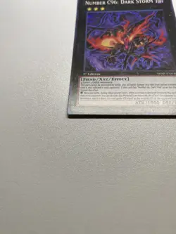 Yugioh Number C96: Dark Storm 1st Edition Super Rare SHSP-EN046 LP - Image 3