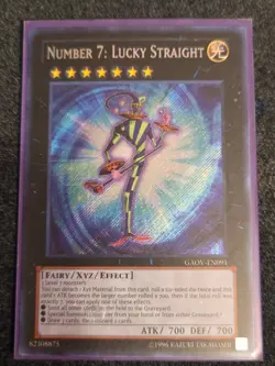 VLP Yugioh! Number 7: Lucky Straight GAOV-EN091 Galactic Overlord Secret Rare - Image 1