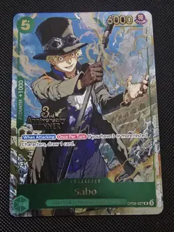 Bandai Sabo 3rd Anniversary Winner Foil OP09-027 One Piece Card Game - Image 3
