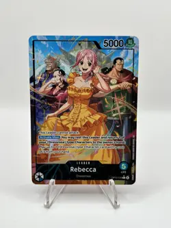 One Piece CCG Rebecca OP15-039 Alt Art Leader - English - PACK FRESH MINT - Image 1