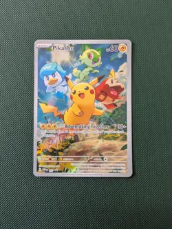 Pokemon TCG Pikachu SVP027 Promo Card Paldea Evolved Rare - Image 1