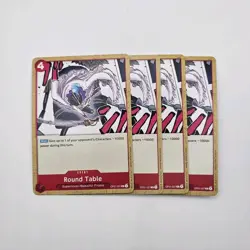 Bandai One Piece CCG Round Table Event Card OP01-027 LOT 4 Cards English - Image 1