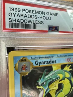 1999 Pokemon Base Set Shadowless Holo #6 PSA 7 Gyarados - Gorgeous Card! - Image 5