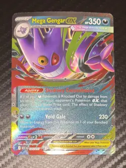 POKEMON TCG Ascended Heroes MEGA GENGAR EX Card 125/217 - Image 1