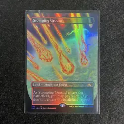 Stomping Ground Unfinity Borderless Foil Rare 280 EN MTG Land Card - Image 1