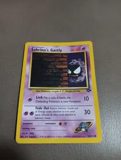 Sabrina’s Gastly 96/132 Common - Gym Challenge WOTC 1999 - Pokemon TCG Card - Image 1