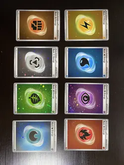 Pokemon 151 - Complete Set 8 Holo Energies 001-008 Energy English Pokemon Cards - Image 1
