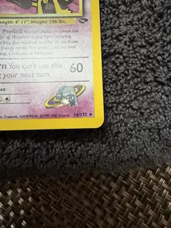 Sabrina’s Alakazam 🌀🌀SWIRL🌀🌀Holo TCG Gym Challenge Card 16/132 - Image 4