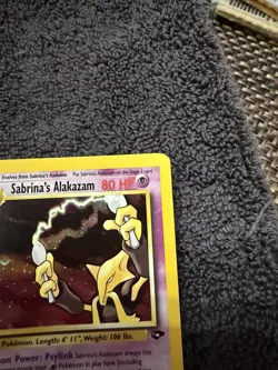 Sabrina’s Alakazam 🌀🌀SWIRL🌀🌀Holo TCG Gym Challenge Card 16/132 - Image 5