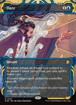 Daze - Foil Extended Art SOA NM MTG - Image 1