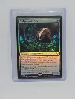 MTG Badgermole Cub 0167 (Foil) Avatar: The Last Airbender TLA NM - Image 1