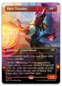 Party Thrasher (Borderless) #334 (Foil) (NM) Modern Horizons 3 MH3 Magic MTG - Image 1