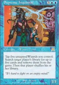 1x Supreme Inquisitor - Foil Moderate Play, English Onslaught MTG Magic - Image 1