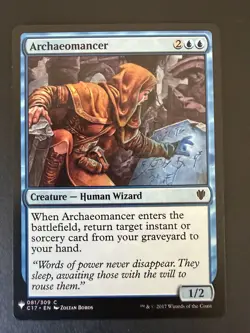 Archaeomancer MTG The List: Commander 2017 081/309 Common NM - Image 1