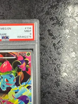 2025 POKEMON MEG EN IVYSAUR ILLUSTRATION RARE #134 💎 PSA 9 - Image 2