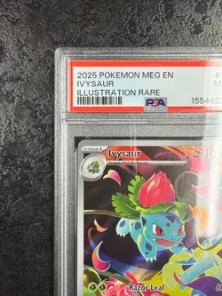 2025 POKEMON MEG EN IVYSAUR ILLUSTRATION RARE #134 💎 PSA 9 - Image 3