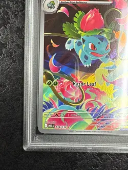 2025 POKEMON MEG EN IVYSAUR ILLUSTRATION RARE #134 💎 PSA 9 - Image 4