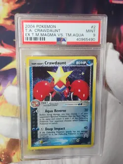 2004 Pokemon EX TM Magma vs Aqua Team's Crawdaunt Holo Rare #2 PSA 9 Pokemon - Image 5