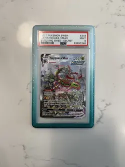 Pokemon Rayquaza VMAX 218/203 Evolving Skies Secret Rare Alt Art Holo PSA 9 - Image 1
