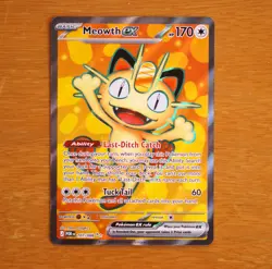 pokemon perfect order meowth EX holo 107/88~ rare ~near mint pack fresh - Image 1