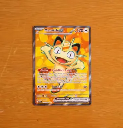 pokemon perfect order meowth EX holo 107/88~ rare ~near mint pack fresh - Image 2