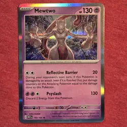 Pokemon 151 English: Mewtwo 150/165 Holo Rare - NM - Image 1