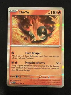 POKEMON TCG CHI-YU 029/182 PARADOX RIFT RARE HOLO ENGLISH - Image 1