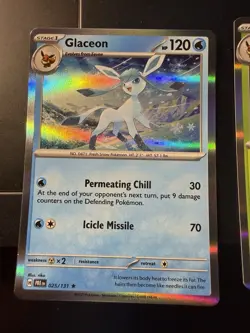 Pokemon TCG Eevee SVP 173 PRISMATIC Lot Vaporeon Sylveon Ex Leadeon And Glaceon - Image 4