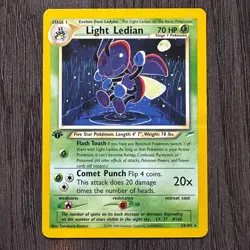 Light Ledian 24/105 Neo Destiny 1st Edition Rare MP Pokemon Card Vintage WOTC - Image 1