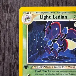 Light Ledian 24/105 Neo Destiny 1st Edition Rare MP Pokemon Card Vintage WOTC - Image 2